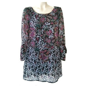 Speechless Floral A-Line Midi Dress Whimsigoth Witchy Indie Sleeze Oversized S